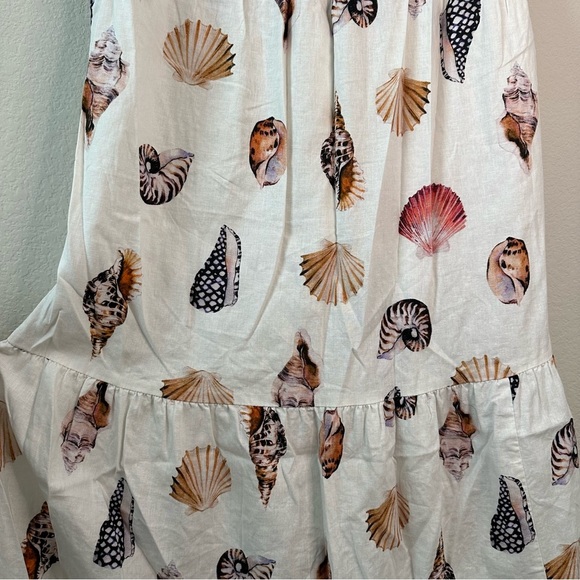 Show Me Your Mumu Seashell Long Maxi Dress SZ L - Picture 4 of 6